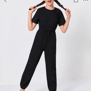 Shein Girls Black Jumpsuits sizes 8Y & 9 Y